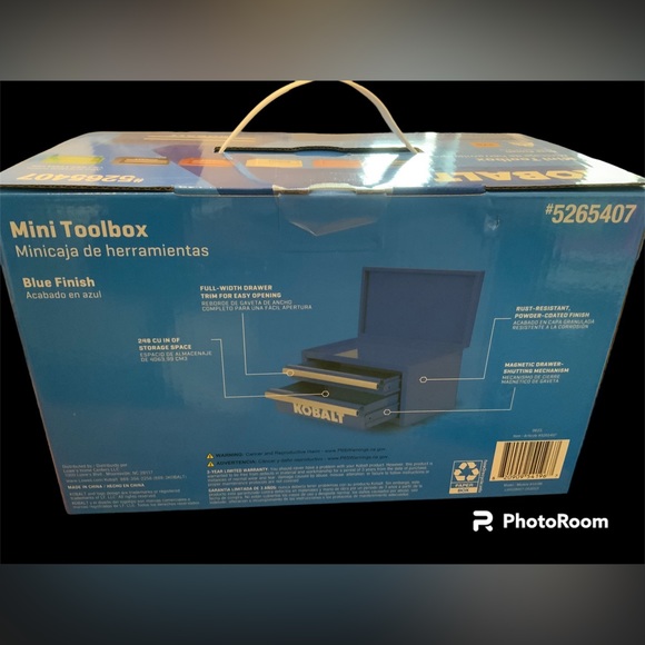 Kobalt mini tool box blue -brand new - Picture 4 of 4